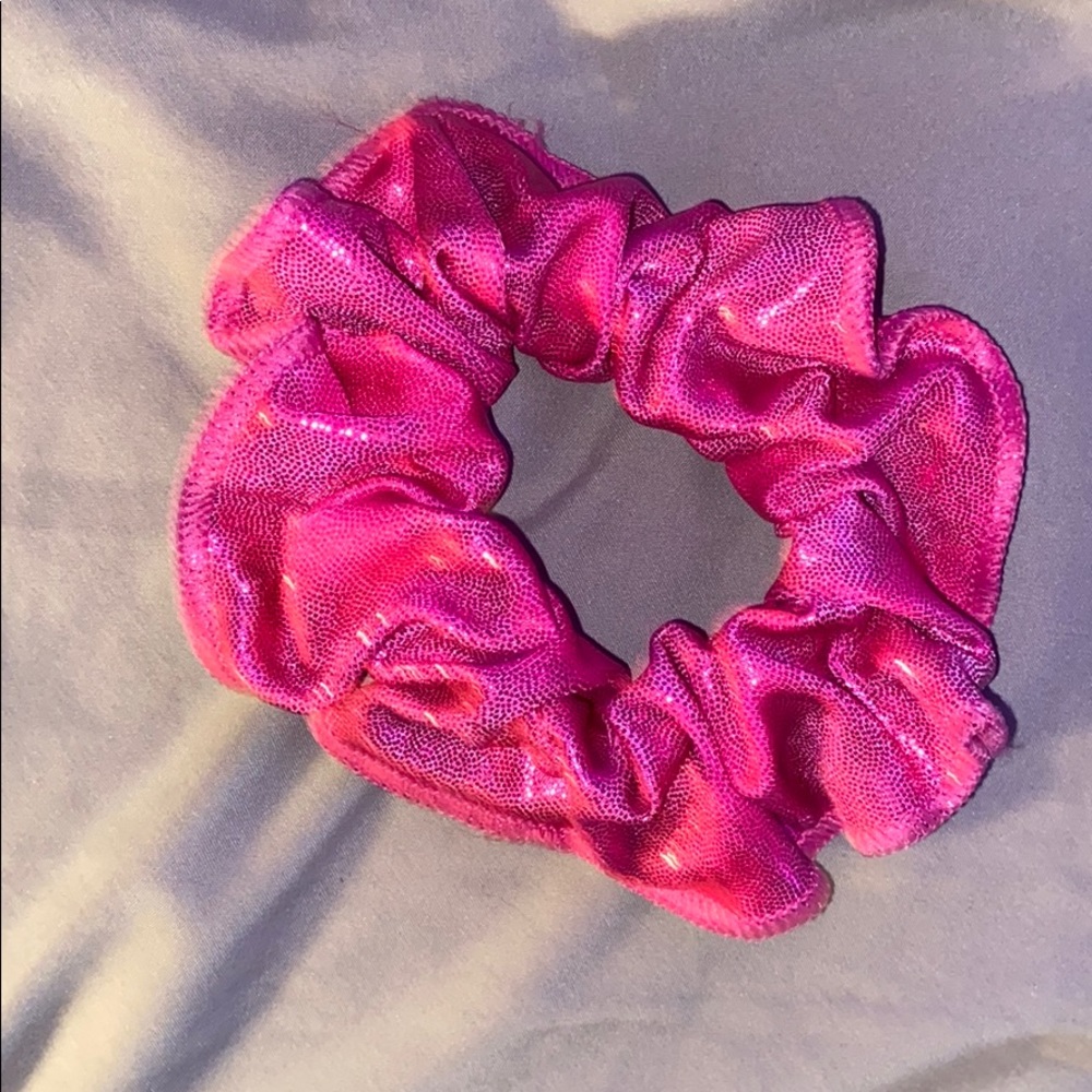 LARGE PINK SPARKLE SCRUNCHIE